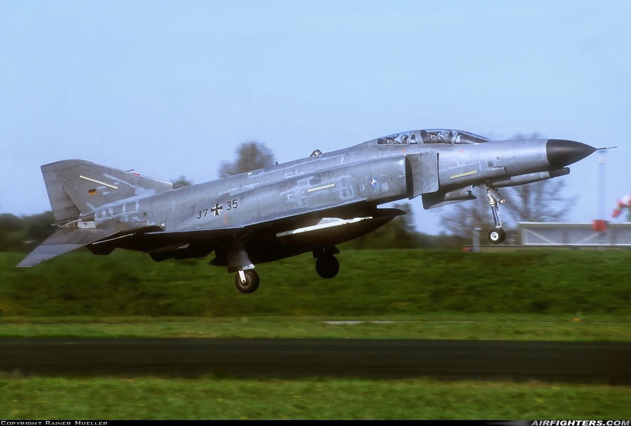 Germany - Air Force McDonnell Douglas F-4F Phantom II 37+35 at Hopsten (Rheine -) (ETNP), Germany
