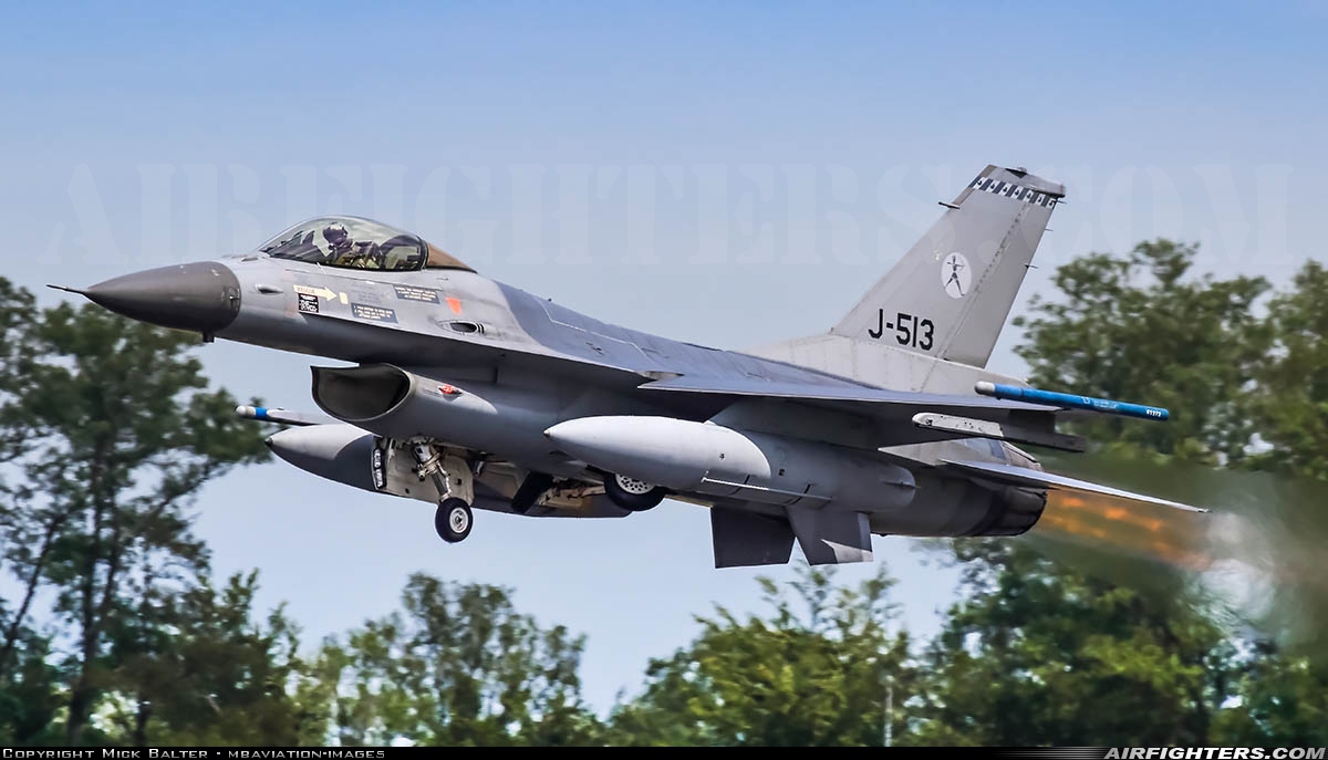 Netherlands - Air Force General Dynamics F-16AM Fighting Falcon J-513 at Uden - Volkel (UDE / EHVK), Netherlands