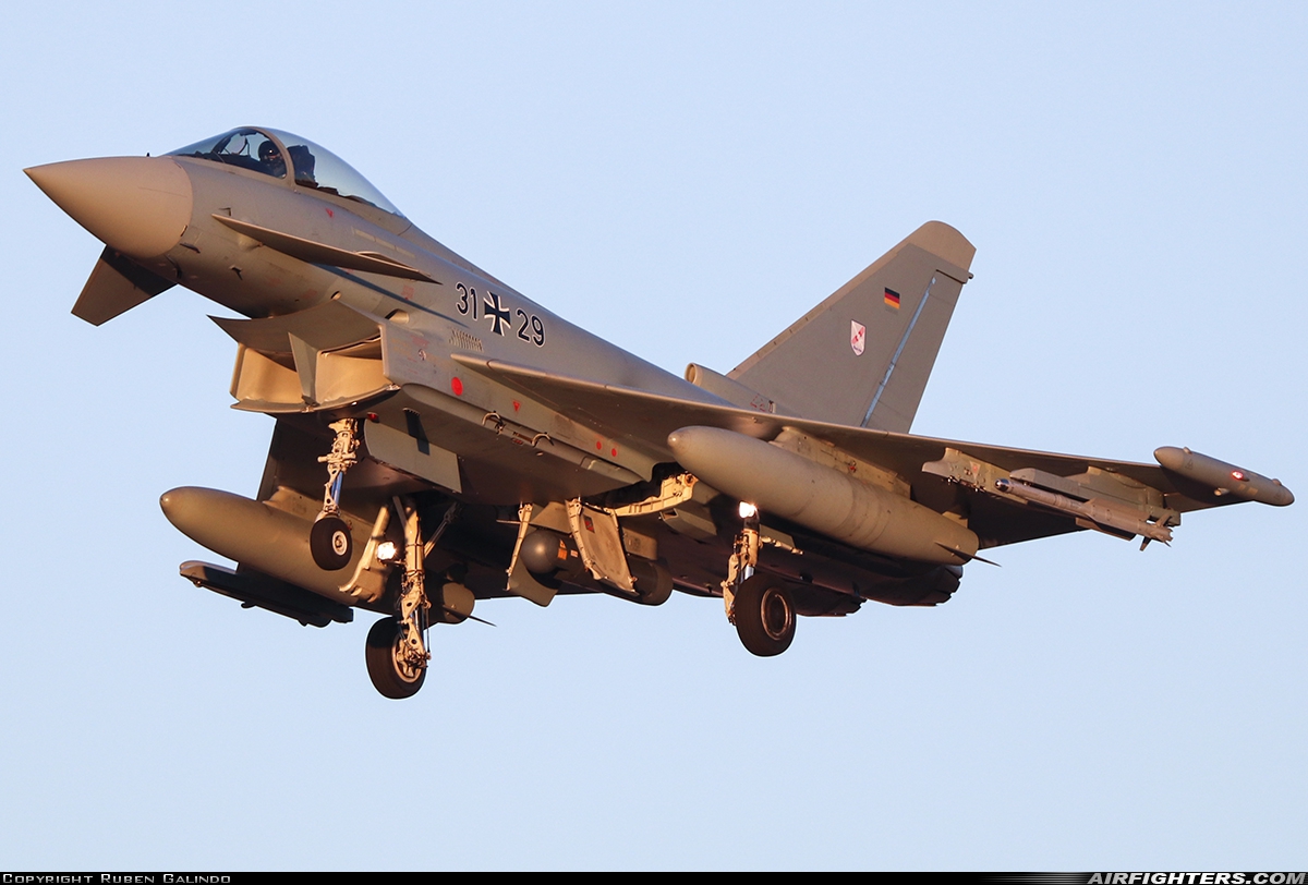 Germany - Air Force Eurofighter EF-2000 Typhoon S 31+29 at Albacete (- Los Llanos) (LEAB), Spain