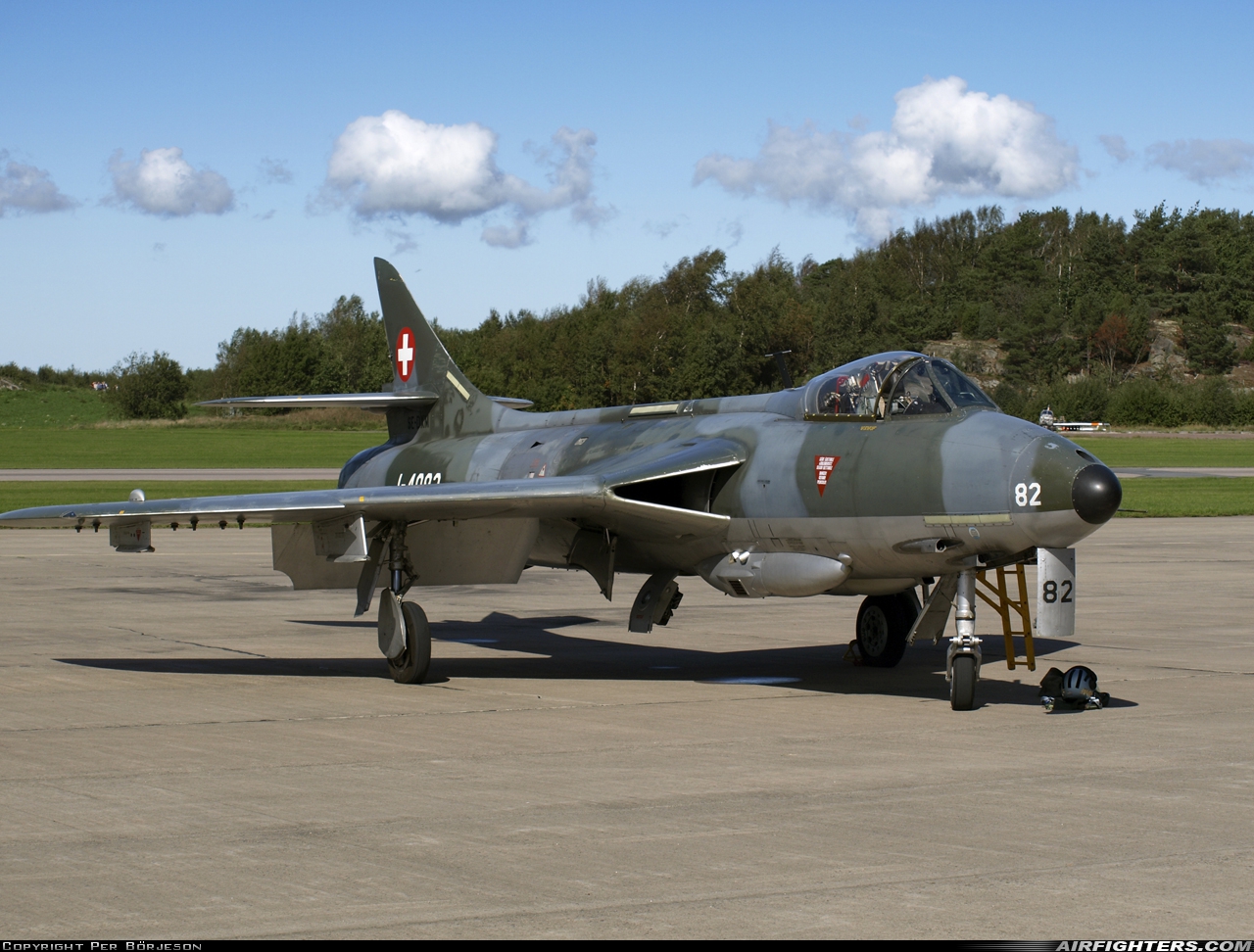 Private - Vastgota Veteranflygforening Hawker Hunter F58 SE-DXM at Gothenburg - City (Save) (GSE / ESGP), Sweden