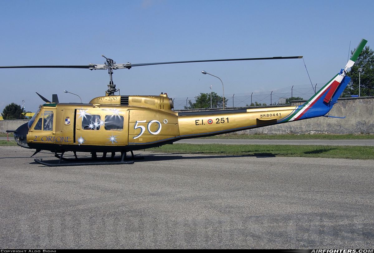 Italy - Army Agusta-Bell AB-205 MM80441 at Viterbo (LIRV), Italy