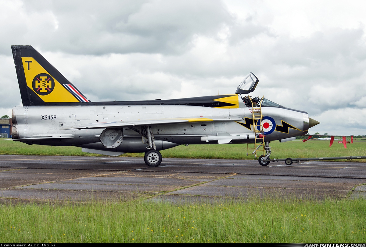 UK - Air Force English Electric Lightning T5 XS458 at Cranfield (EGTC), UK