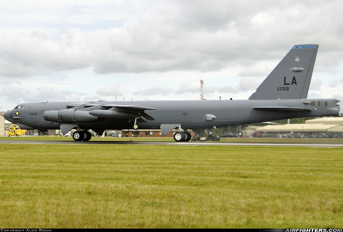 USA - Air Force Boeing B-52H Stratofortress 60-0058 at Fairford (FFD / EGVA), UK