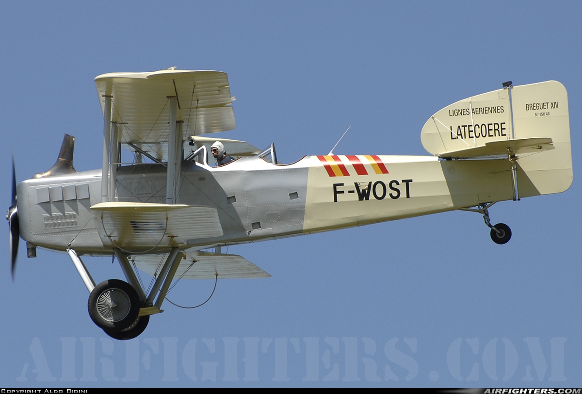 Private Breguet 14P (Replica) F-WOST at La Ferte - Alais (LFFQ), France