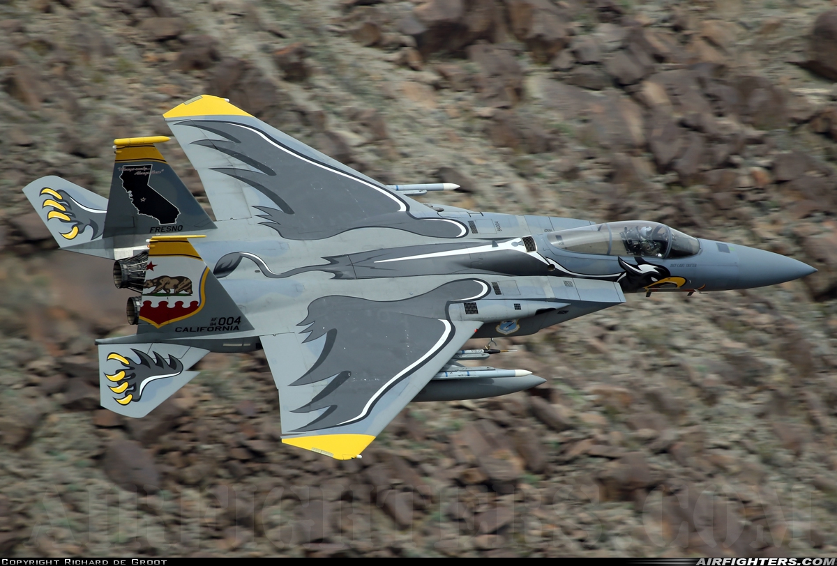 USA - Air Force McDonnell Douglas F-15C Eagle 84-0004 at Off-Airport - Death Valley, USA