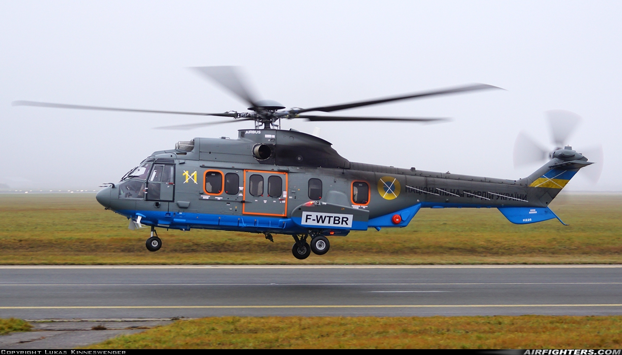 Ukraine - National Guard Eurocopter EC-225LP F-WTBR at Linz - Horsching (LNZ / LOWL / LOXL), Austria