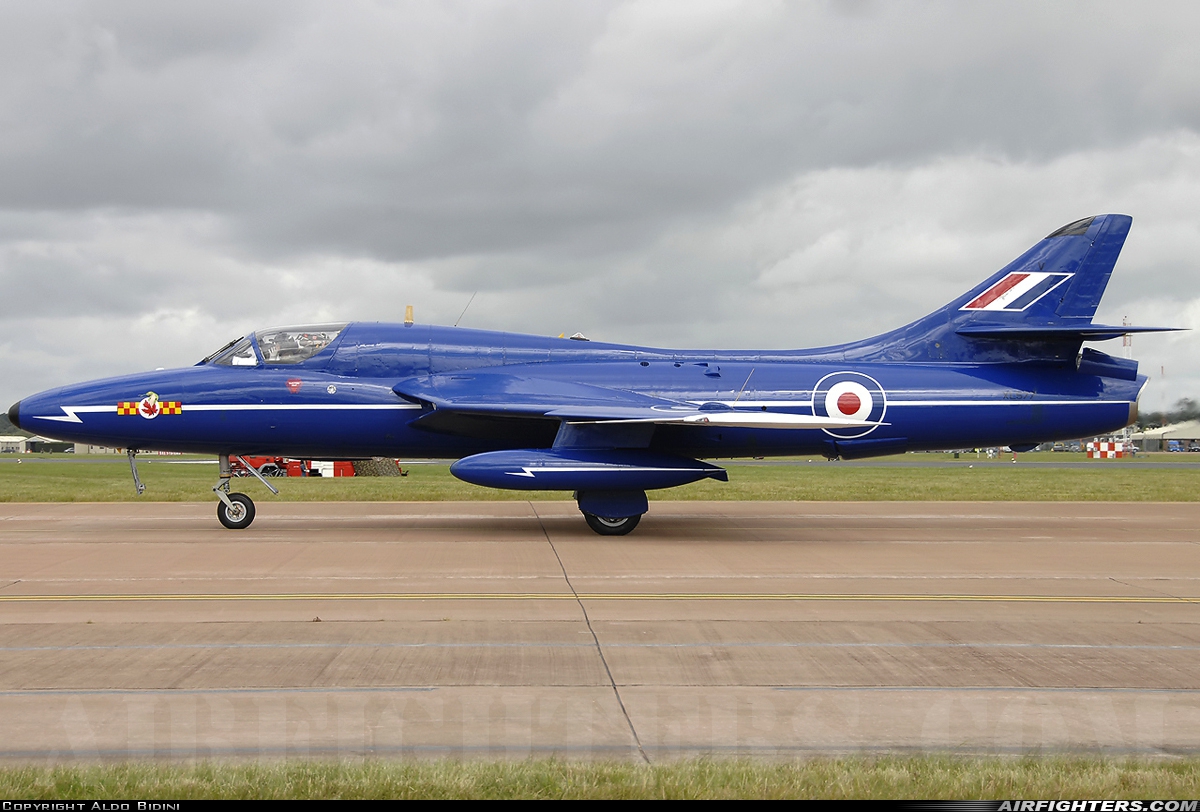 Private Hawker Hunter T7 G-BXKF at Fairford (FFD / EGVA), UK