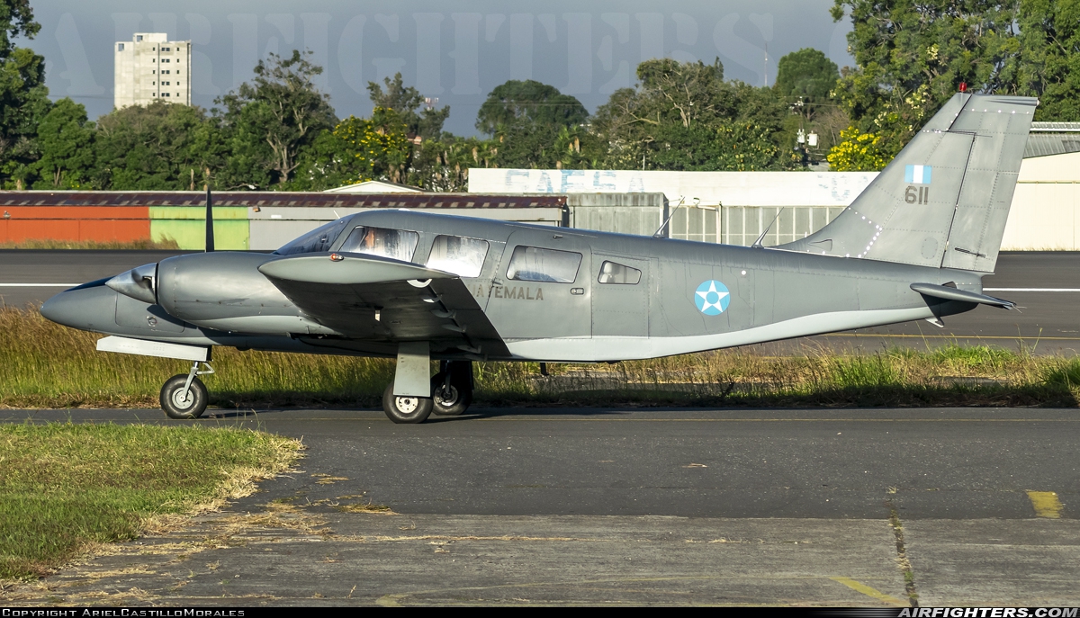 Guatemala - Air Force Piper PA-34-200T Seneca II 611 at Guatemala - La Aurora (GUA / MGGT), Guatemala