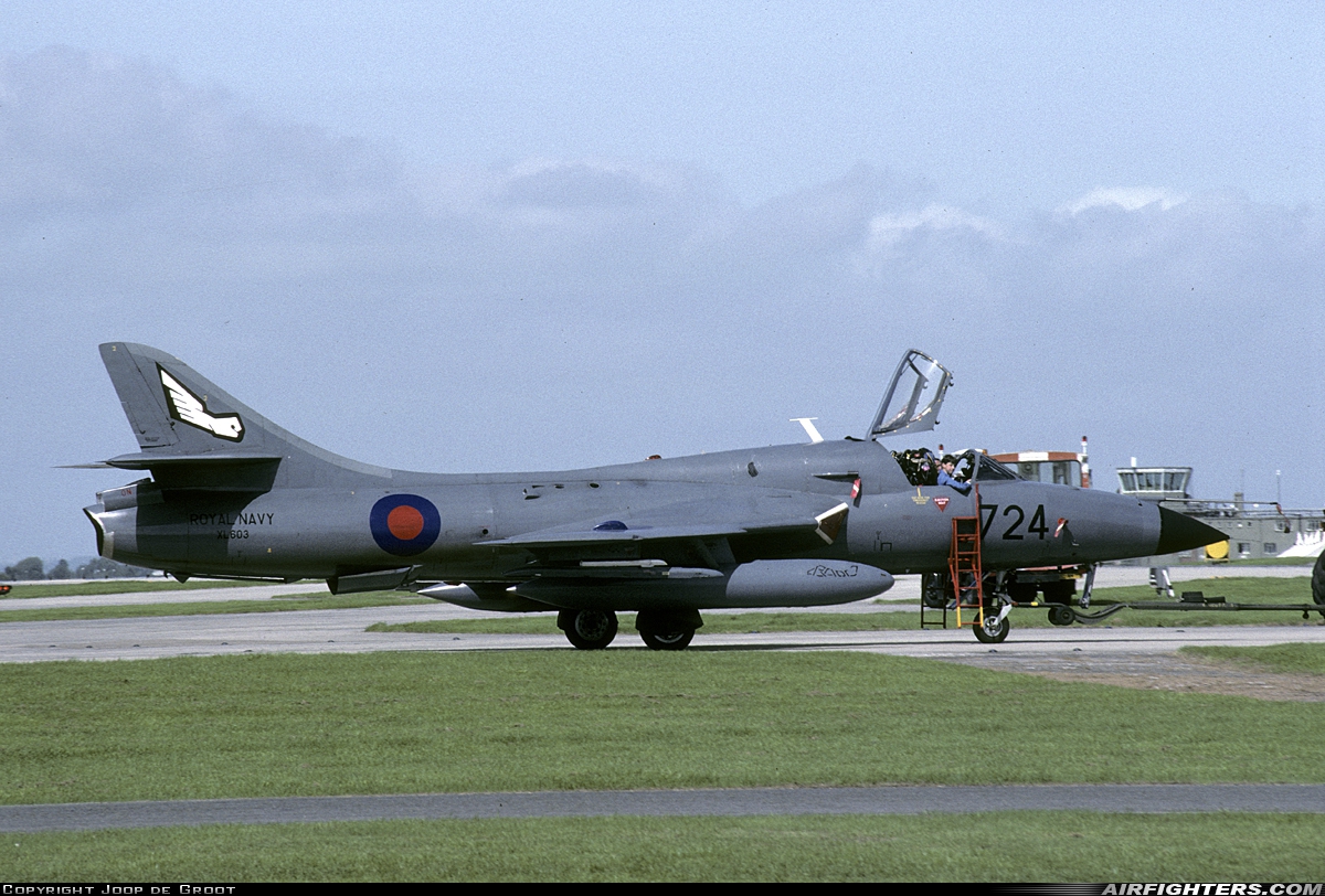 UK - Navy Hawker Hunter T8M XL603 at Yeovilton (YEO / EGDY), UK