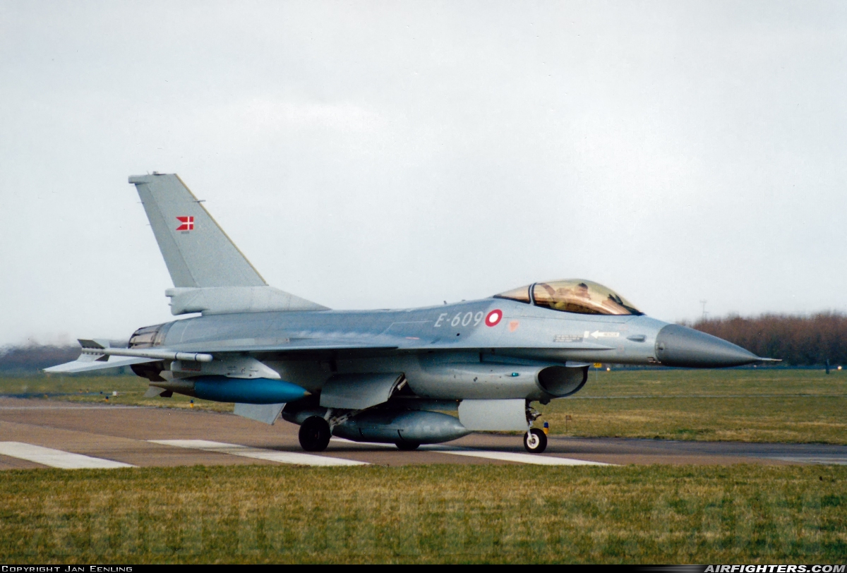 Denmark - Air Force General Dynamics F-16A Fighting Falcon E-609 at Leeuwarden (LWR / EHLW), Netherlands