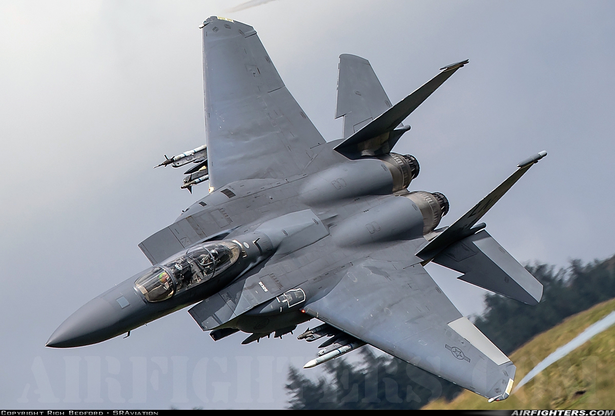 USA - Air Force McDonnell Douglas F-15E Strike Eagle 91-0326 at Off-Airport - Machynlleth Loop Area, UK