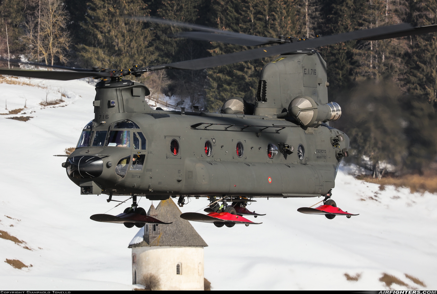 Italy - Army Boeing Vertol CH-47F Chinook MM81793 at Off-Airport - Dobbiaco, Italy
