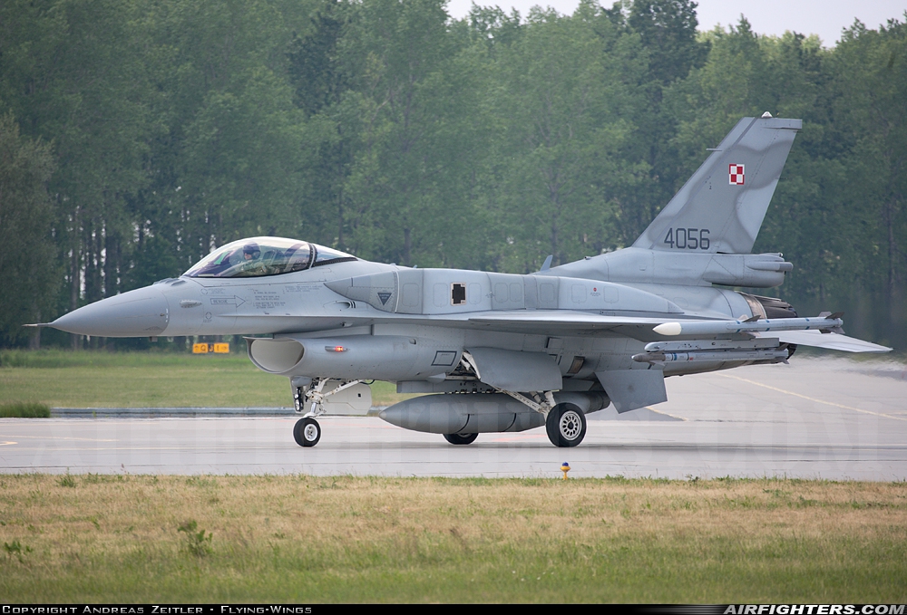 Poland - Air Force General Dynamics F-16C Fighting Falcon 4056 at Poznan / Krzesiny (EPKS), Poland