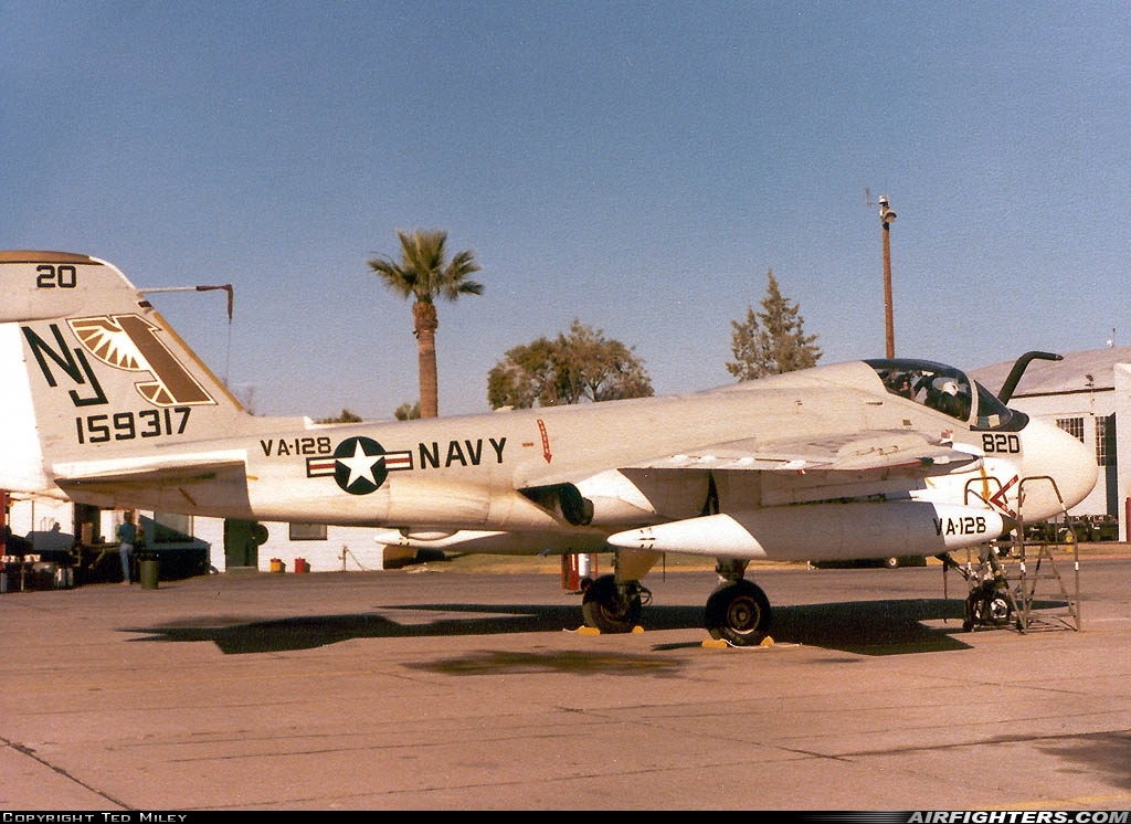 USA - Navy Grumman A-6E Intruder (G-128) 159317 at Phoenix (Chandler) - Williams Gateway (AFB) (CHD / IWA / KIWA), USA