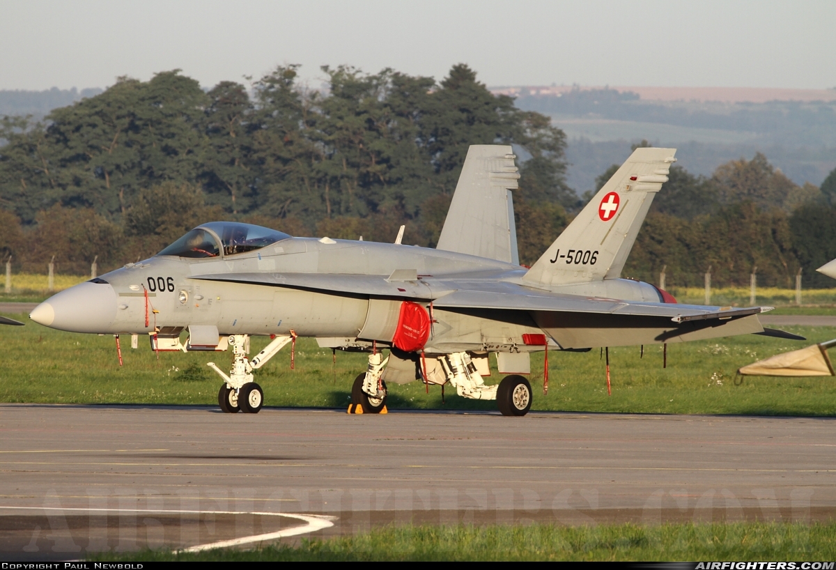 Switzerland - Air Force McDonnell Douglas F/A-18C Hornet J-5006 at Ostrava - Mosnov (OSR / LKMT), Czech Republic
