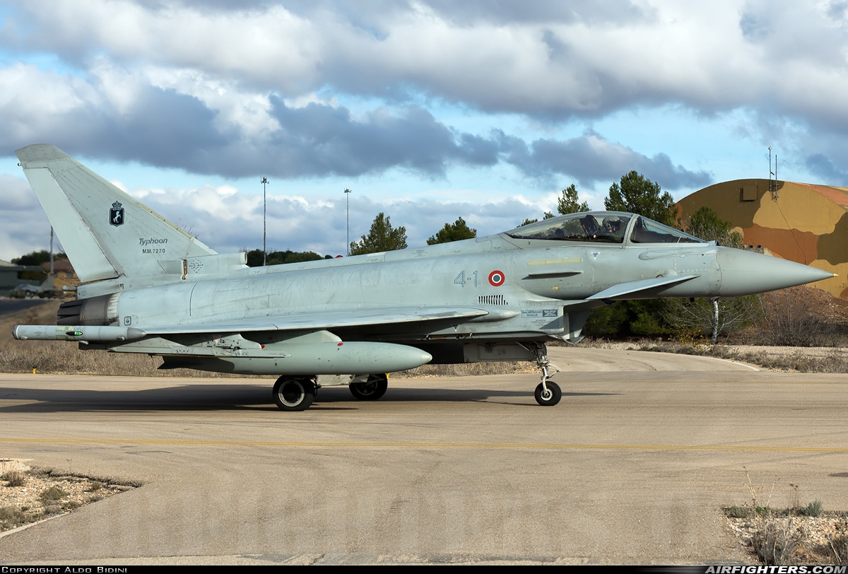 Italy - Air Force Eurofighter F-2000A Typhoon (EF-2000S) MM7270 at Albacete (- Los Llanos) (LEAB), Spain