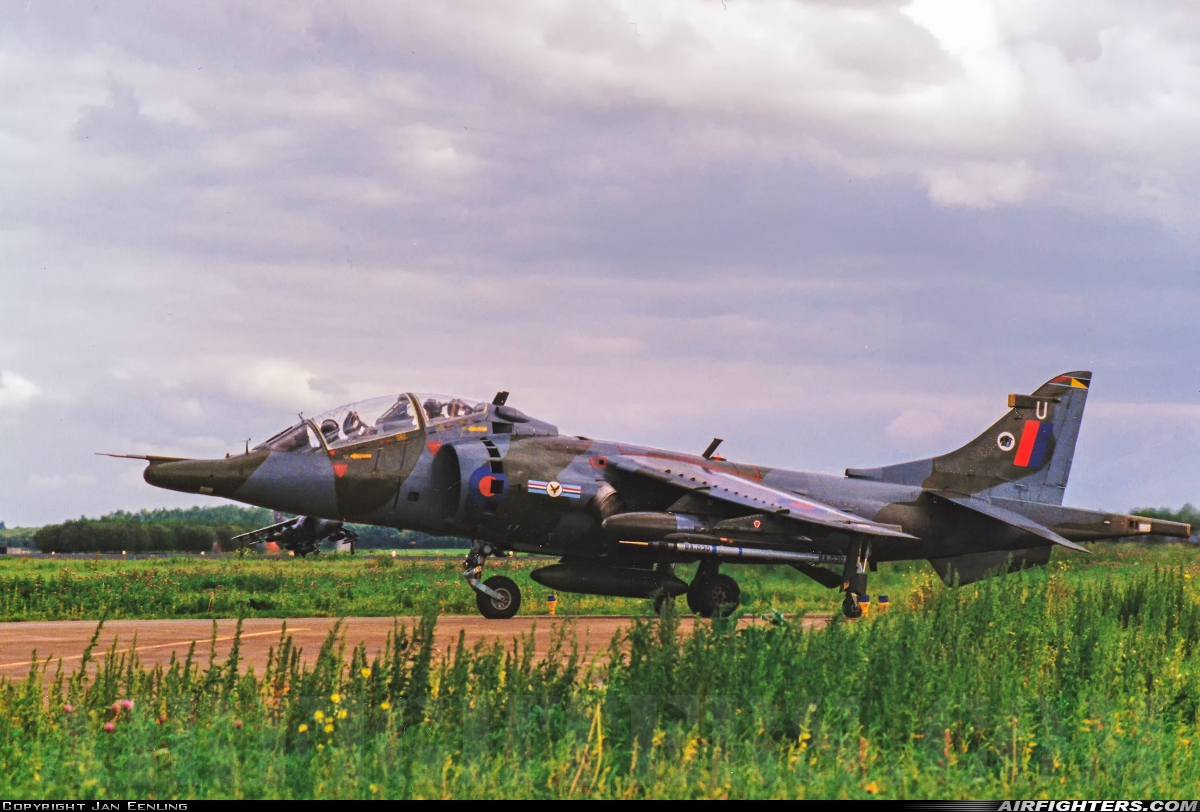 UK - Air Force British Aerospace Harrier T.4 ZD993 at Leeuwarden (LWR / EHLW), Netherlands