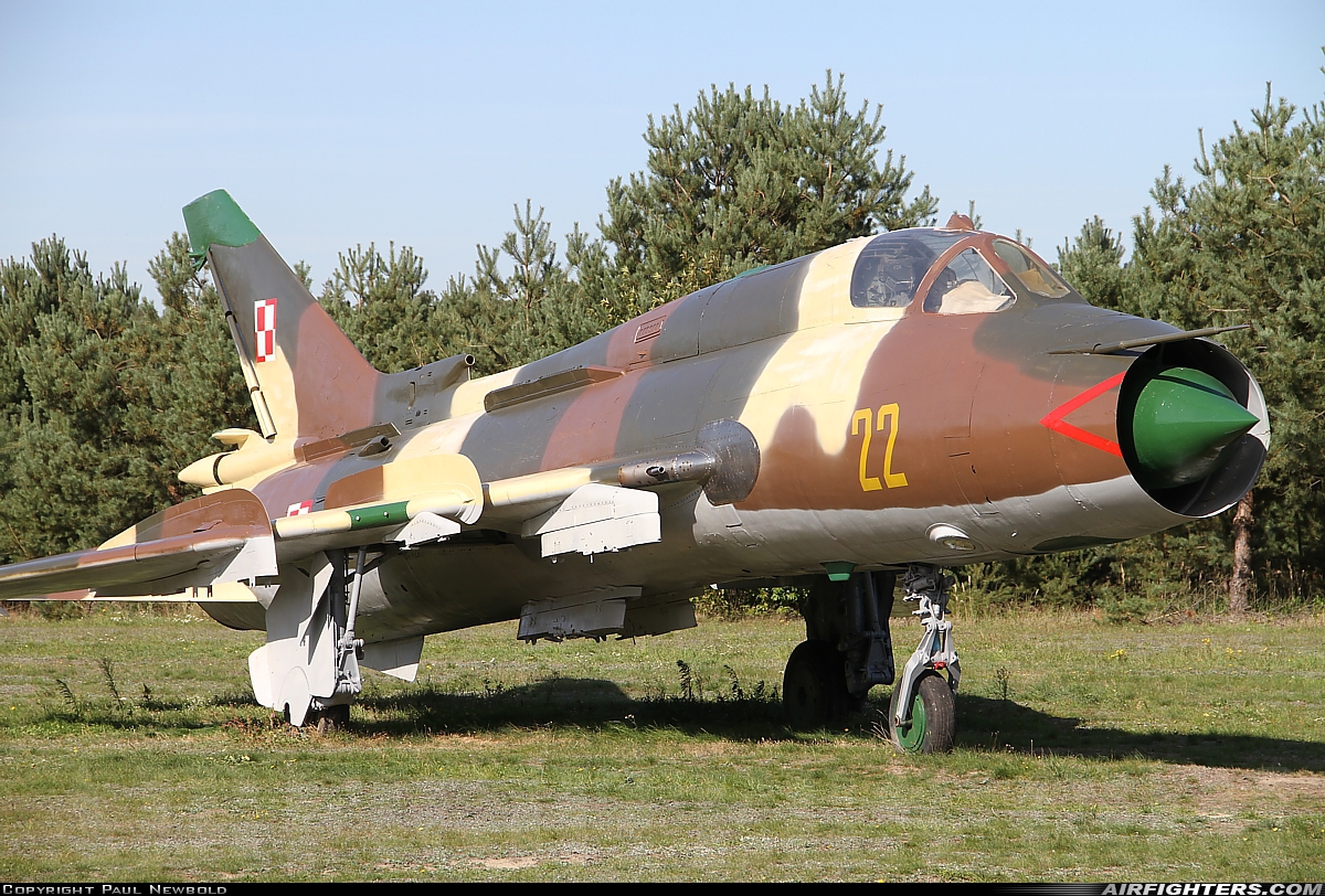 Poland - Air Force Sukhoi Su-22M4 Fitter-K 8001 at Off-Airport - Napoleon, Poland