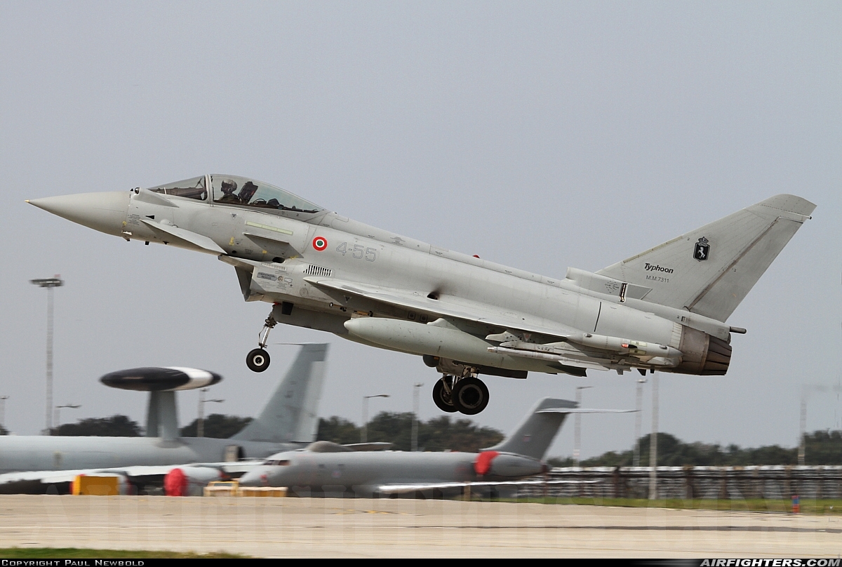 Italy - Air Force Eurofighter F-2000A Typhoon (EF-2000S) MM7311 at Waddington (WTN / EGXW), UK