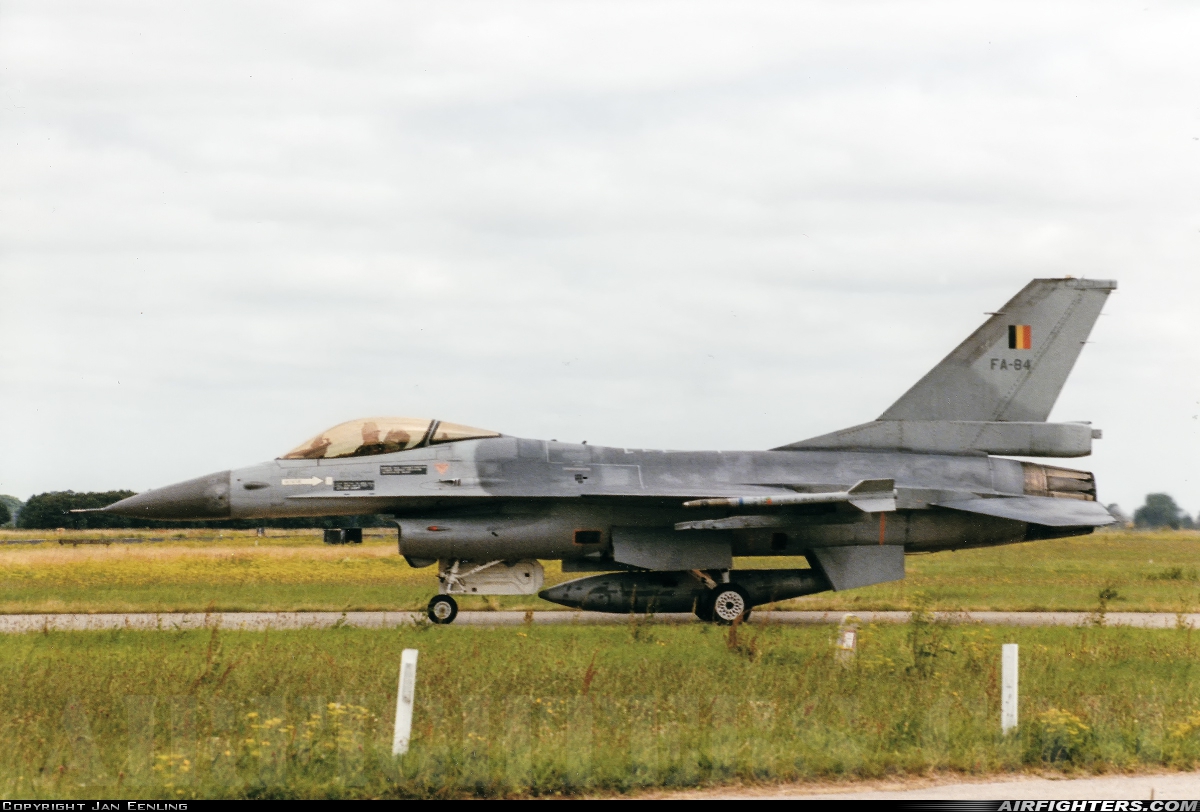 Belgium - Air Force General Dynamics F-16A Fighting Falcon FA-84 at Leeuwarden (LWR / EHLW), Netherlands