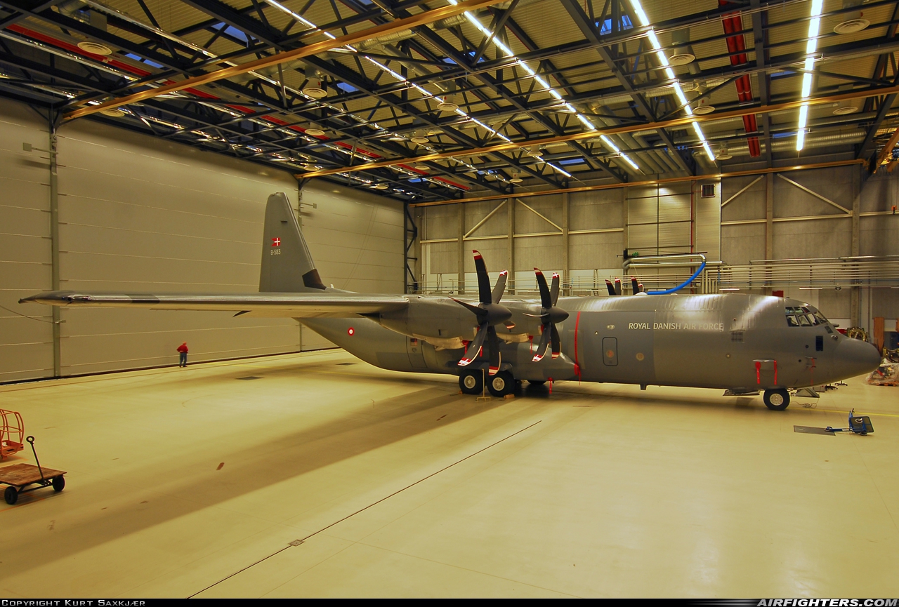 Denmark - Air Force Lockheed Martin C-130J-30 Hercules (L-382) B-583 at Aalborg (AAL / EKYT), Denmark