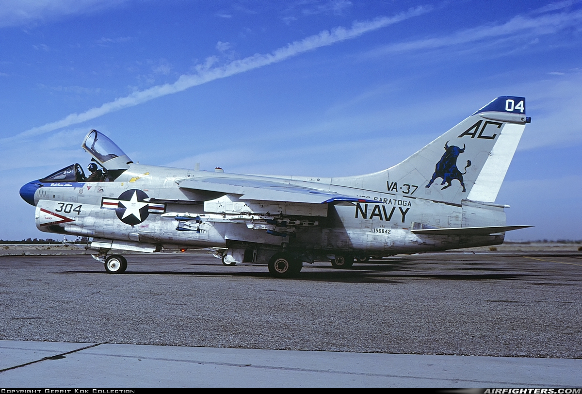 USA - Navy LTV Aerospace A-7E Corsair II 156842 at Virginia Beach - Oceana NAS / Apollo Soucek Field (NTU / KNTU), USA