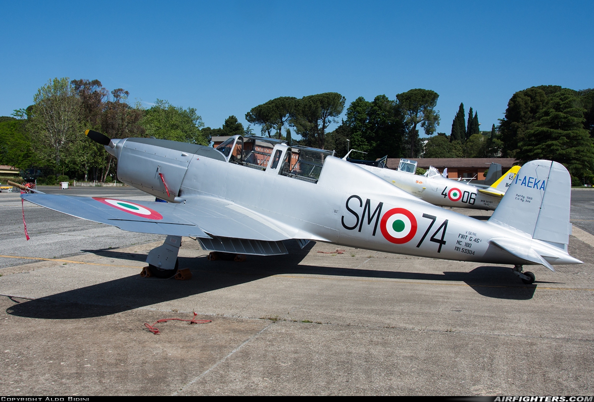 Private Fiat G-46-4B I-AEKA at Guidonia AFB (LIRG), Italy