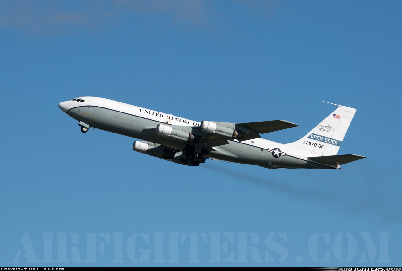 USA - Air Force Boeing OC-135B (717-158) 61-2670 at Brize Norton (BZZ / EGVN), UK