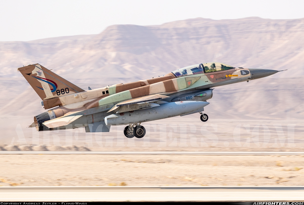 Israel - Air Force Lockheed Martin F-16I Sufa 880 at Ovda (VDA / LLOV), Israel