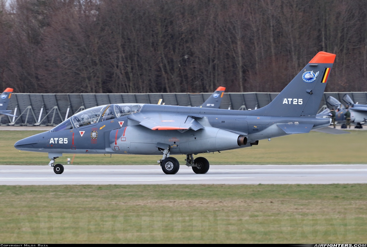 Belgium - Air Force Dassault/Dornier Alpha Jet 1B AT25 at Pardubice (PED / LKPD), Czech Republic