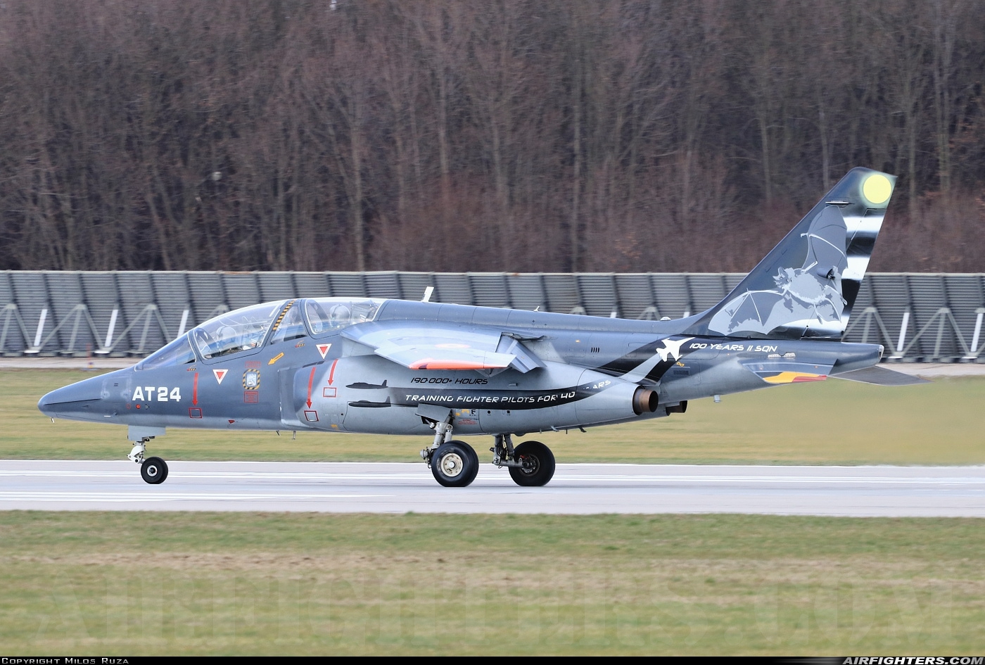Belgium - Air Force Dassault/Dornier Alpha Jet 1B+ AT24 at Pardubice (PED / LKPD), Czech Republic