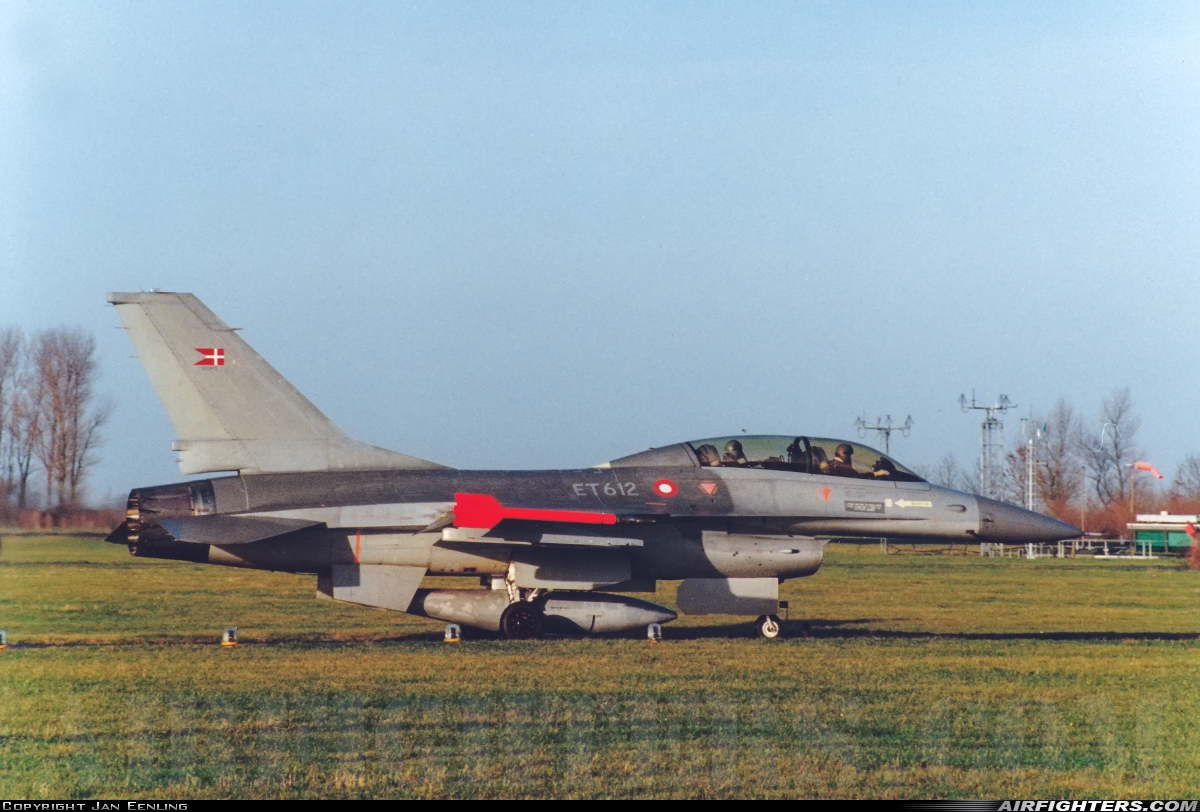 Denmark - Air Force General Dynamics F-16B Fighting Falcon ET-612 at Leeuwarden (LWR / EHLW), Netherlands