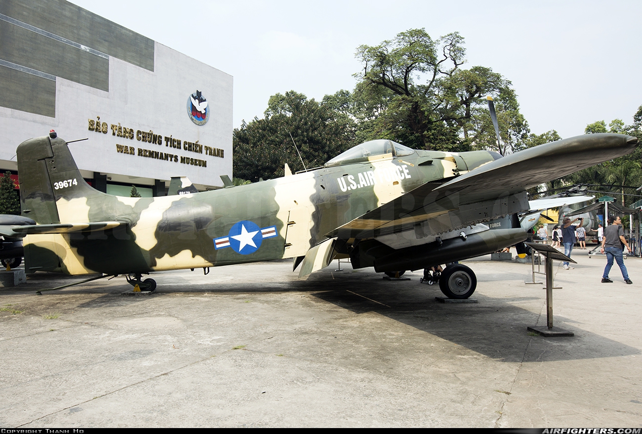 USA - Air Force Douglas A-1H Skyraider (AD-6) 139674 at Off-Airport - Ho Chi Minh City, Vietnam