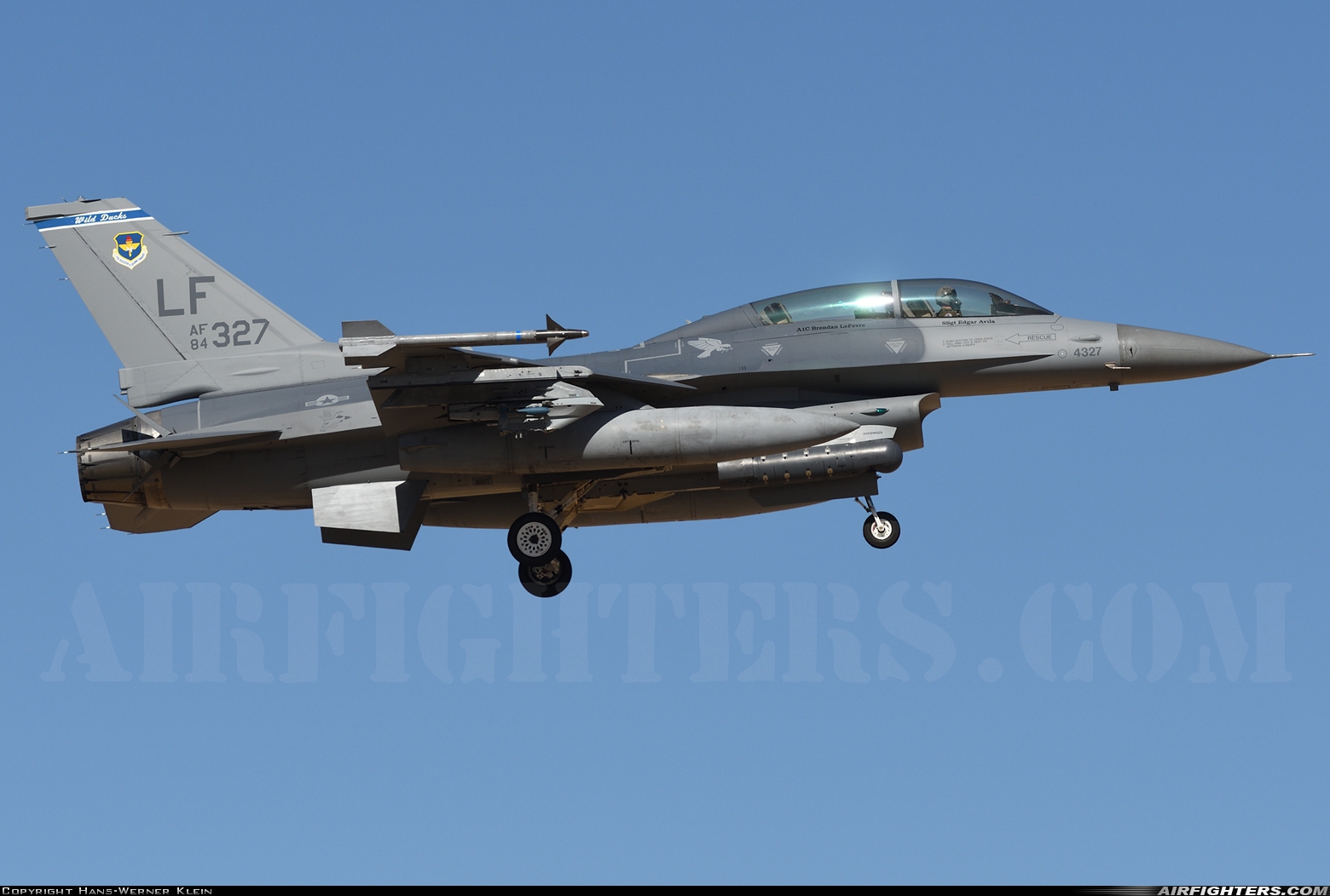 USA - Air Force General Dynamics F-16D Fighting Falcon 84-1327 at Glendale (Phoenix) - Luke AFB (LUF / KLUF), USA
