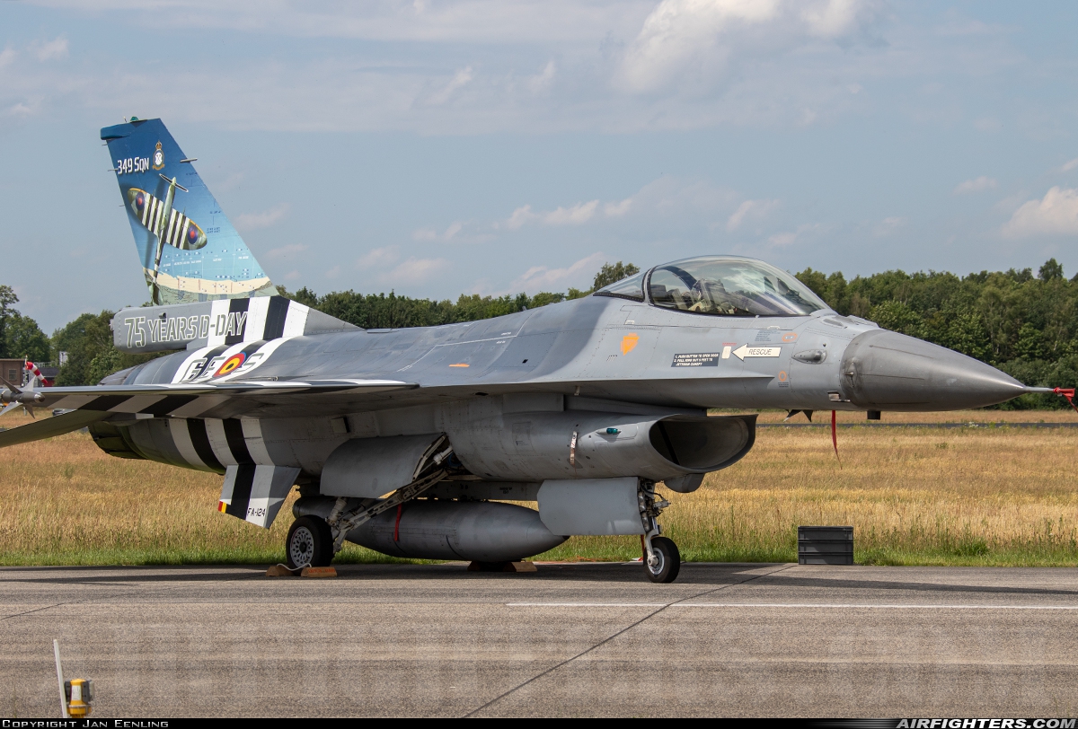 Belgium - Air Force General Dynamics F-16AM Fighting Falcon FA-124 at Uden - Volkel (UDE / EHVK), Netherlands