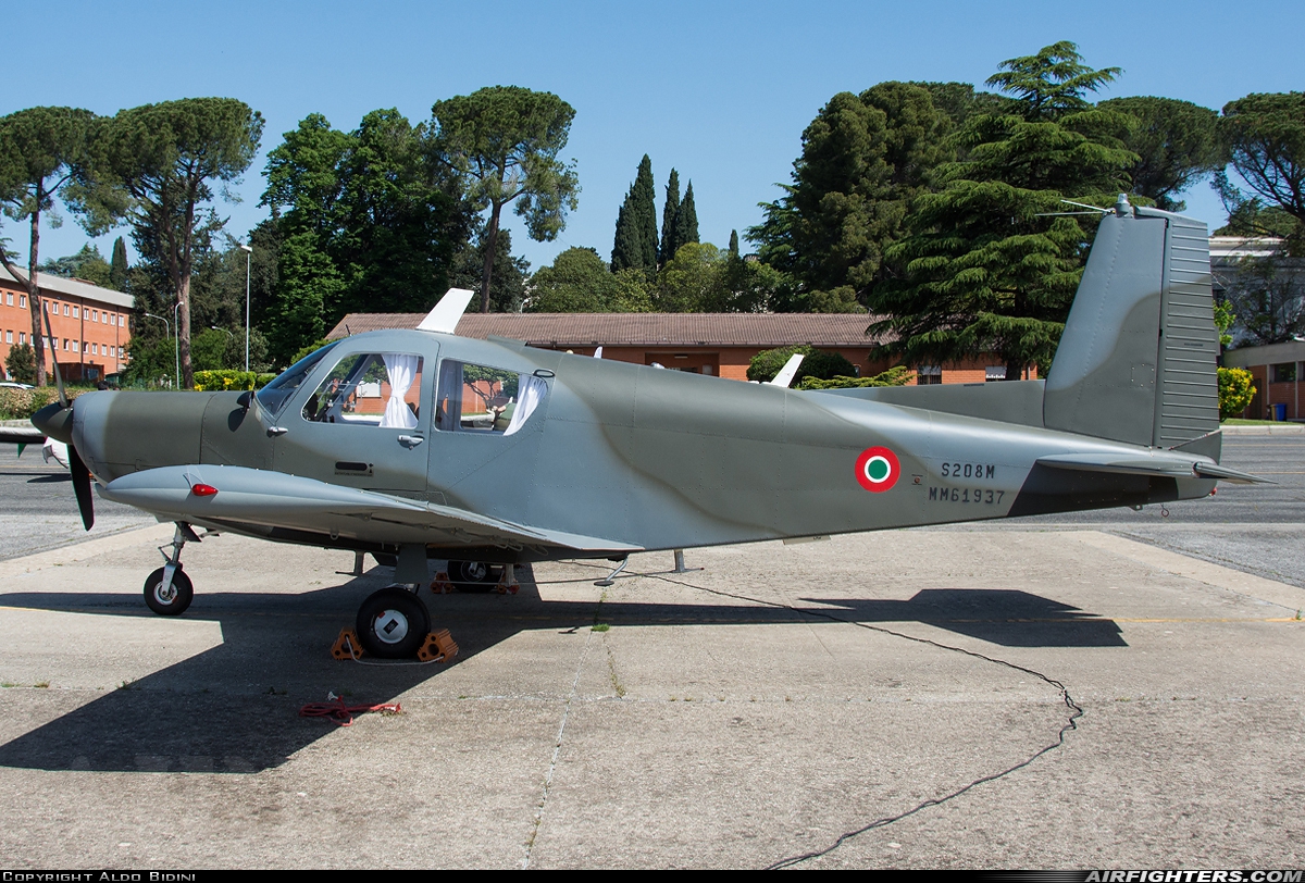 Italy - Air Force SIAI-Marchetti S-208M MM61937 at Guidonia AFB (LIRG), Italy
