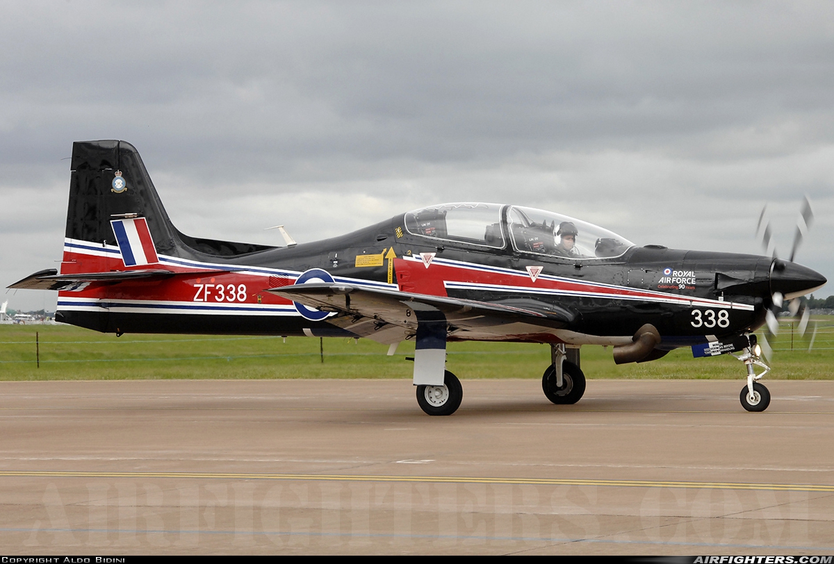 UK - Air Force Short Tucano T1 ZF338 at Fairford (FFD / EGVA), UK