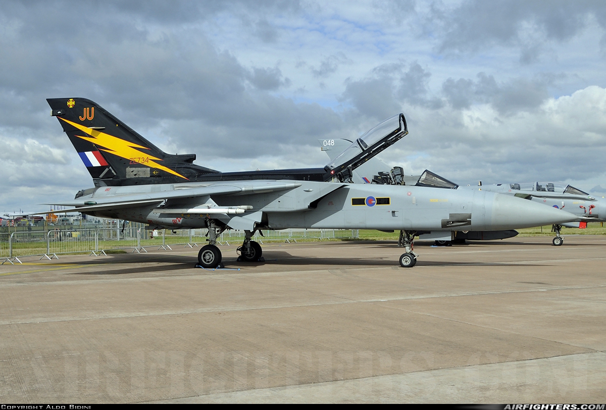 UK - Air Force Panavia Tornado F3 ZE734 at Fairford (FFD / EGVA), UK