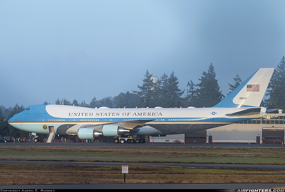 USA - Air Force Boeing VC-25A (747-2G4B) 82-8000 at Tacoma - McChord AFB (TCM / KTCM), USA