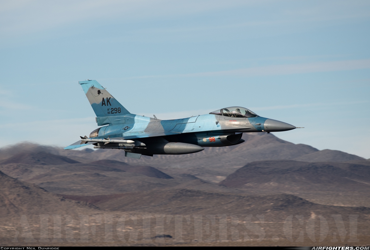 USA - Air Force General Dynamics F-16C Fighting Falcon 86-0298 at Off-Airport - Rainbow Canyon area, USA
