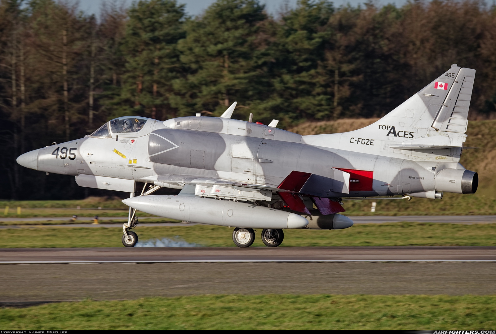 Company Owned - Discovery Air Defence Services Douglas A-4N Skyhawk C-FGZE at Wittmundhafen (Wittmund) (ETNT), Germany
