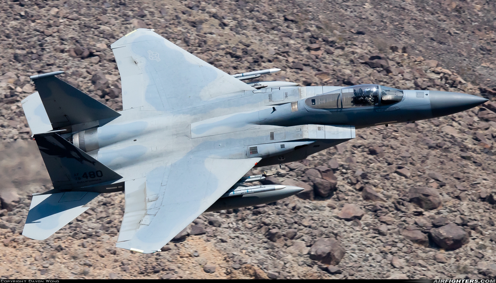 USA - Air Force McDonnell Douglas F-15C Eagle 78-0480 at Off-Airport - Rainbow Canyon area, USA