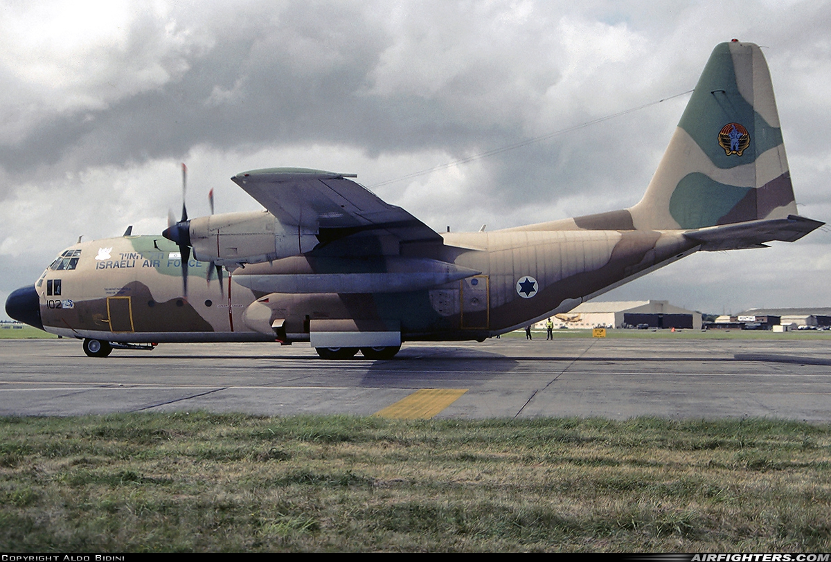 Israel - Air Force Lockheed C-130H Karnaf (L-382) 102 at Fairford (FFD / EGVA), UK