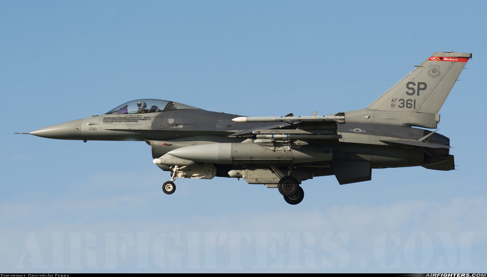 USA - Air Force General Dynamics F-16C Fighting Falcon 91-0361 at Monte Real (BA5) (LPMR), Portugal