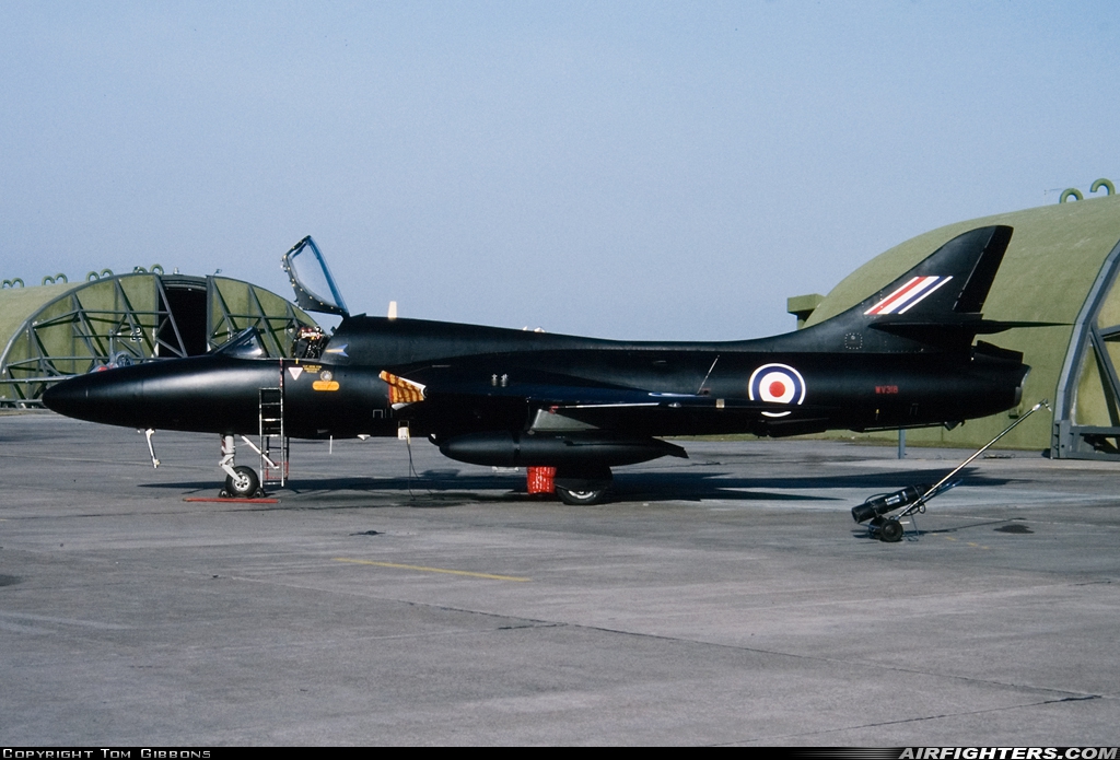 UK - Air Force Hawker Hunter T7B WV318 at Lossiemouth (LMO / EGQS), UK