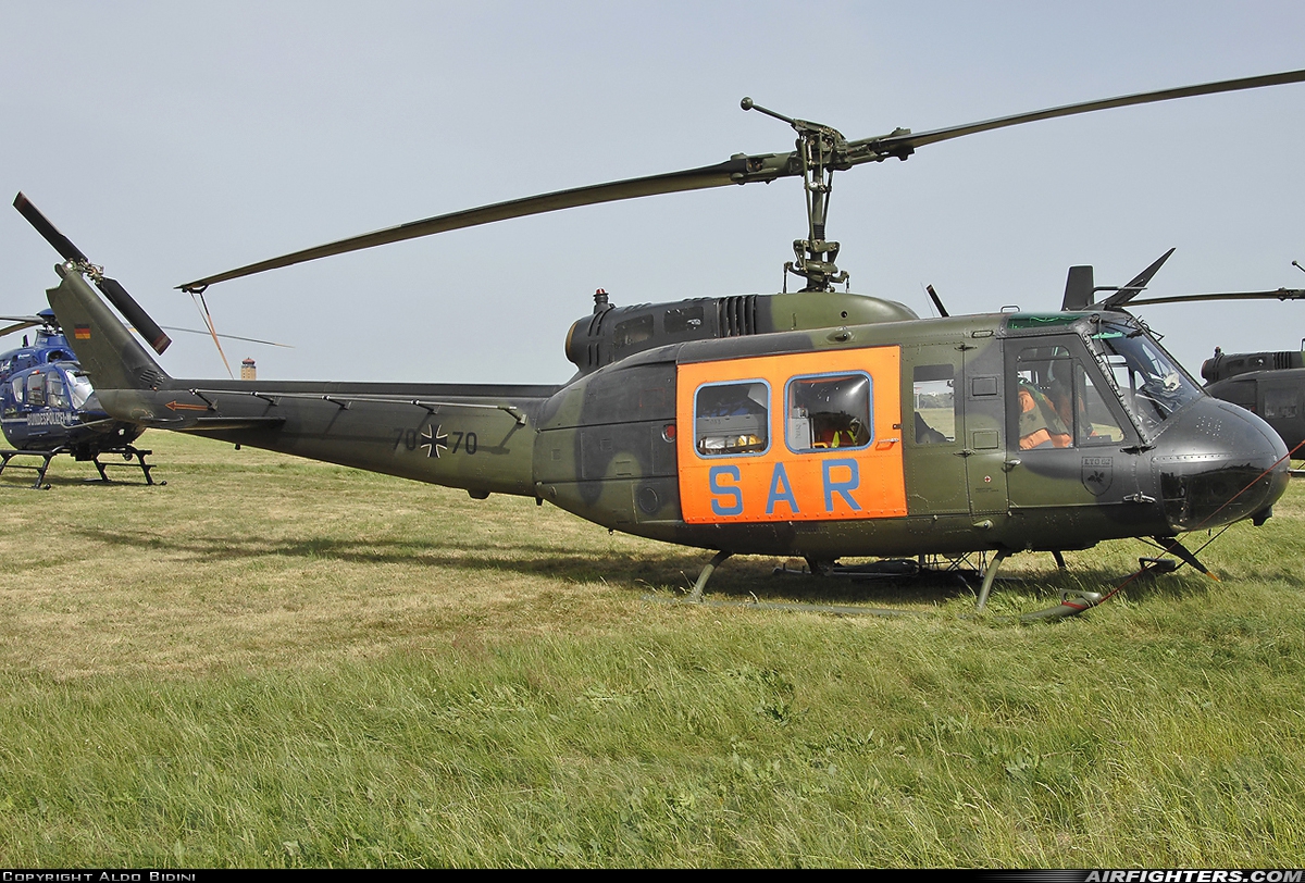 Germany - Air Force Bell UH-1D Iroquois (205) 70+70 at Berlin - Schonefeld (SXF / EDDB), Germany