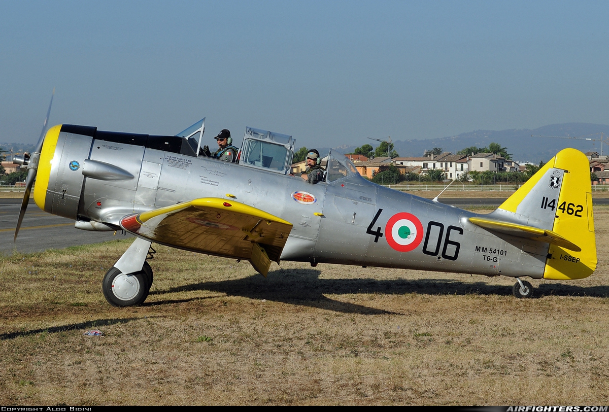 Private North American T-6G Texan I-SSEP at Foligno (LIAF), Italy