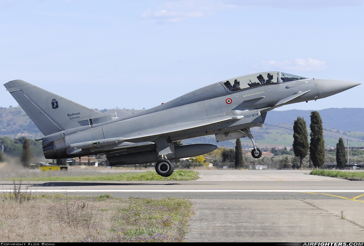 Italy - Air Force Eurofighter TF-2000A Typhoon (EF-2000T) MM55093 at Grosseto (- Corrado Baccarini) (GRS / LIRS), Italy