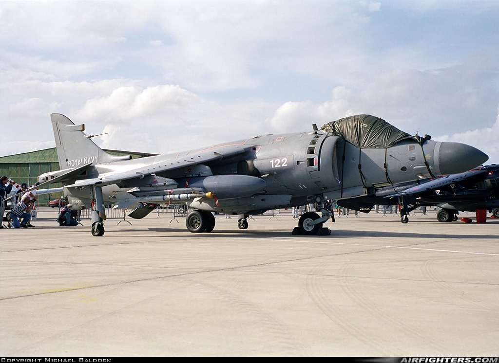 UK - Navy British Aerospace Sea Harrier FA.2 ZD582 at Yeovilton (YEO / EGDY), UK