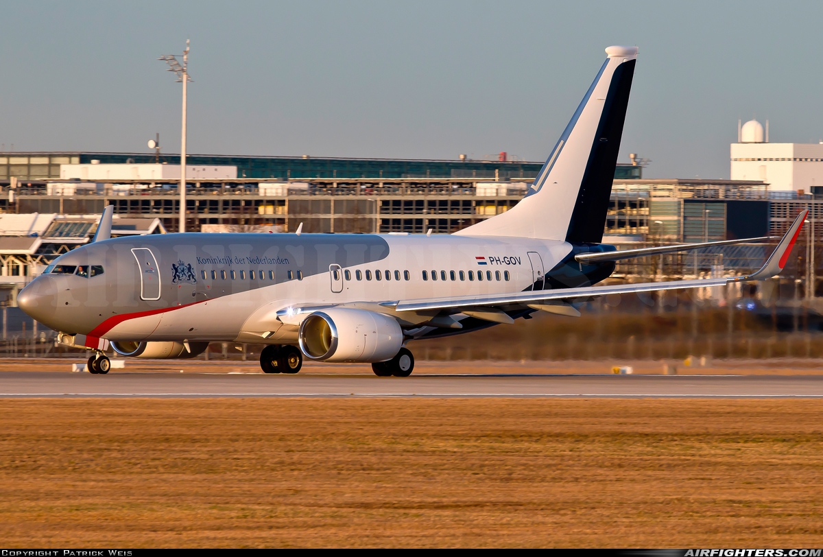 Netherlands - Government Boeing 737-700 BBJ1 PH-GOV at Munich (- Franz Josef Strauss) (MUC / EDDM), Germany